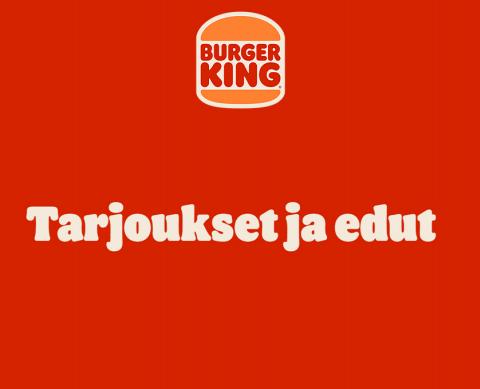 Burger King -luettelo | Tarjoukset ja edut | 13.9.2022 - 31.10.2022