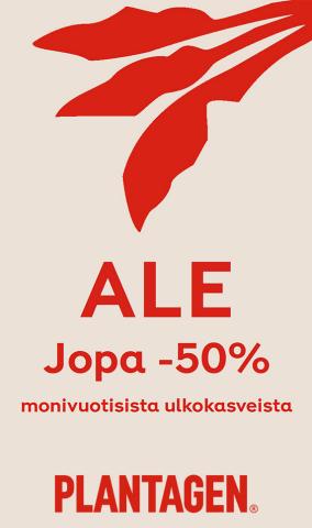 Plantagen -luettelo, Vantaa | Jopa 50% alennusta monivuotisista ulkokasveista  | 12.9.2022 - 25.9.2022
