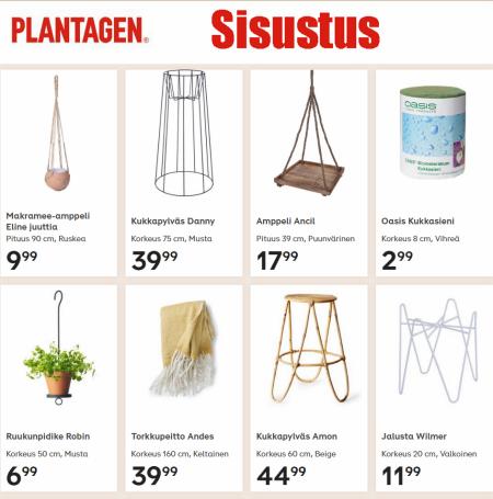 Plantagen -luettelo, Tampere | Sisustus | 27.1.2023 - 6.2.2023