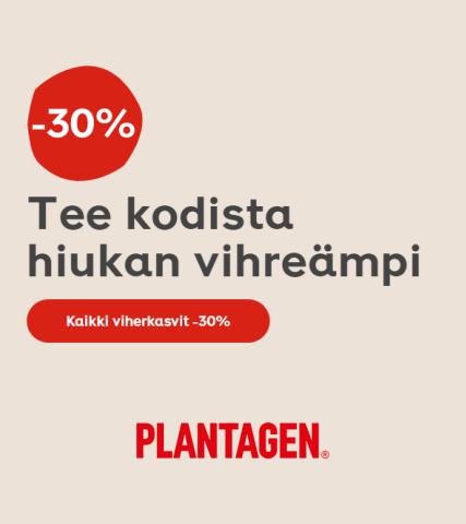Plantagen -luettelo, Helsinki | Tee kodista hiukan vihreämpi | 30.8.2023 - 28.9.2023