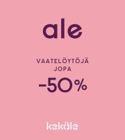 Vaatteet ja Kengät tarjousta, Lappeenranta | Kekäle Ale! de Kekäle | 3.10.2023 - 29.11.2023