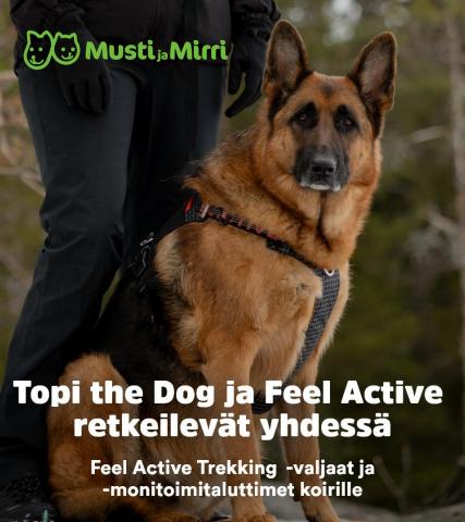 Musti ja Mirri -luettelo, Vantaa | Feel Active ja Topi the Dog | 22.5.2023 - 29.6.2023