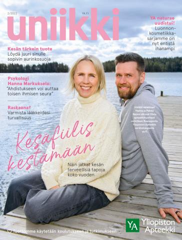 Terveys ja Optiikka tarjousta, Turku | Uniikki-lehti 2 de Yliopiston Apteekki | 7.6.2022 - 7.9.2022