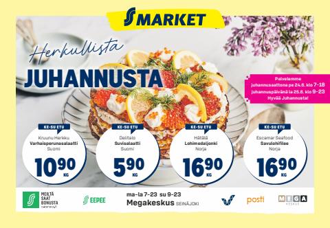 S-Market -luettelo, Espoo | Epari Sm Megakeskus ke-su 22.-26.6. | 22.6.2022 - 26.6.2022