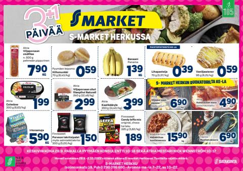 Supermarket tarjousta, Hyvinkää | S-market Herkku SK 28.9.2022 de S-Market | 28.9.2022 - 2.10.2022