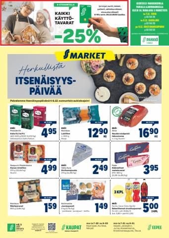 S-Market -luettelo, Seinäjoki | S-Market tarjoukset | 30.11.2022 - 25.12.2022