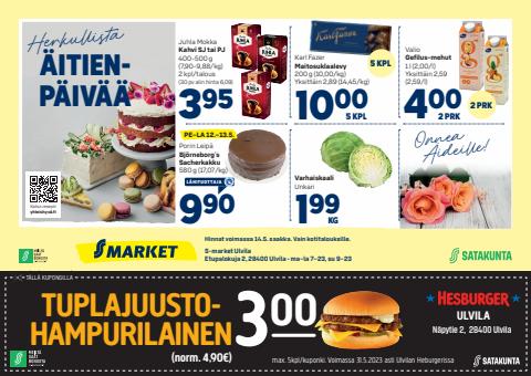 S-Market -luettelo, Riihimäki | S-market Ulvila US 11.5.2023 | 12.5.2023 - 31.5.2023