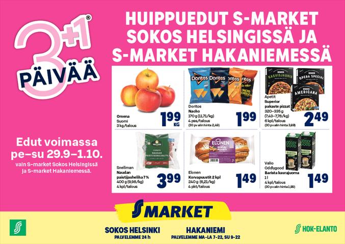 S-Market -luettelo, Lohja | S-Market tarjoukset | 28.9.2023 - 1.10.2023