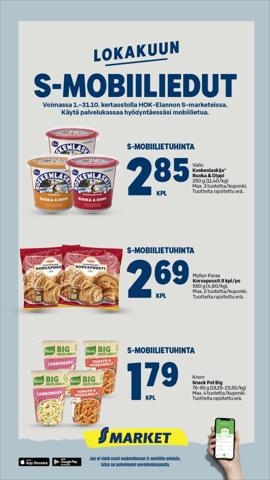 S-Market -luettelo, Jyväskylä | S-Market tarjoukset | 1.10.2023 - 31.10.2023
