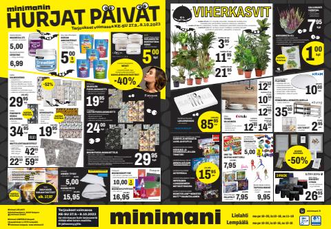 Minimani -luettelo, Tampere | Minimani Yhtiöt Oy | 27.9.2023 - 8.10.2023