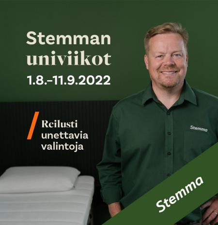 Stemma -luettelo, Oulu | Stemman Univiikot | 2.8.2022 - 11.9.2022