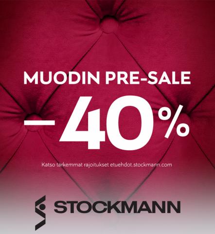 Stockmann -luettelo, Helsinki | Muodin Pre-sale –40 % | 13.6.2022 - 26.6.2022