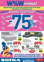 Koti ja Huonekalut tarjousta, Turku | Kaikki uotteet -75% de Sotka | 27.3.2023 - 24.4.2023