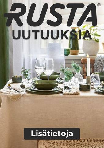 Rusta -luettelo, Espoo | Uutuuksia Rusta | 28.5.2023 - 27.6.2023
