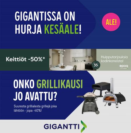 Elektroniikka ja Kodinkoneet tarjousta, Oulu | Kesäale de Gigantti | 20.6.2022 - 26.6.2022
