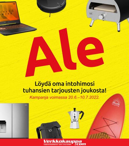 Elektroniikka ja Kodinkoneet tarjousta, Oulu | Kesä-ALE de Verkkokauppa | 20.6.2022 - 10.7.2022