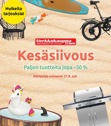 Elektroniikka ja Kodinkoneet tarjousta, Järvenpää | Kesäsiivous - talkoovoimin ostoksille! de Verkkokauppa | 27.7.2022 - 21.8.2022