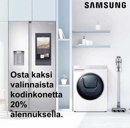 Samsung -luettelo, Vantaa | Osta kaksi valinnaista kodinkonetta 20 % alennuksella.  | 10.5.2022 - 29.5.2022