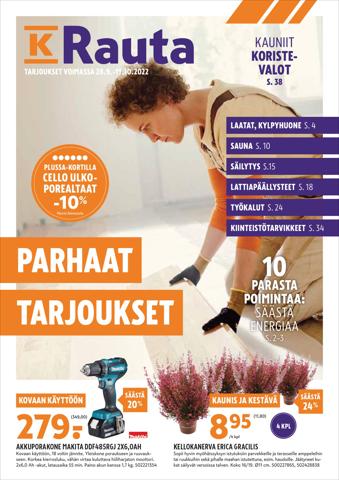 Rautakauppa tarjousta, Raasepori | Selaa uusinta K-Rauta-lehteä de K-Rauta | 29.9.2022 - 11.10.2022