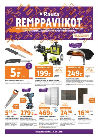 K-Rauta -luettelo, Espoo | K-rauta tarjoukset | 9.3.2023 - 21.3.2023