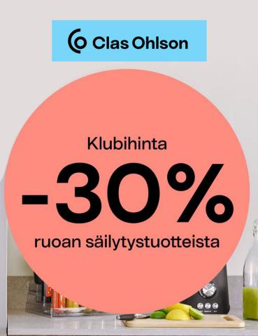 Clas Ohlson -luettelo, Tampere | Klubihinta -30% ruoan säilytys tuotteista | 27.1.2023 - 11.2.2023