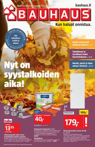 Bauhaus -luettelo, Turku | Nyt on syystalkoiden aika! | 13.9.2023 - 3.10.2023