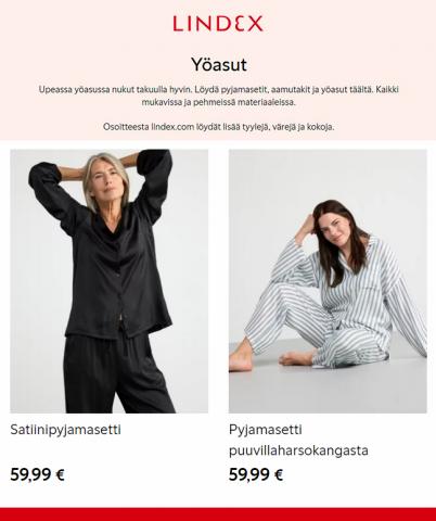 Vaatteet ja Kengät tarjousta, Lempäälä | Yöasut Lindex! de Lindex | 30.11.2022 - 30.12.2022