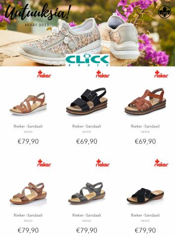 Click Shoes -luettelo | NAISET SS22 | 1.4.2022 - 31.5.2022