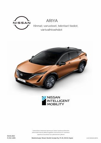 Nissan -luettelo | UUSI NISSAN ARIYA | 11.5.2022 - 31.1.2023