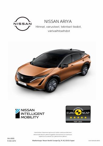 Nissan -luettelo | Nissan ARIYA | 15.5.2023 - 15.5.2024