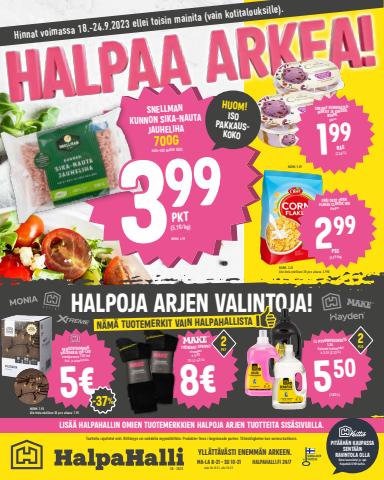 HalpaHalli -luettelo, Oulu | HalpaHalli tarjoukset | 18.9.2023 - 24.9.2023