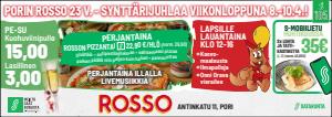 Rosso Epstori -luettelo, Seinäjoki | SYNTTÄRIJUHLAA VIIKONLOPPUNA 8.-10.4.! | 8.4.2022 - 10.4.2022