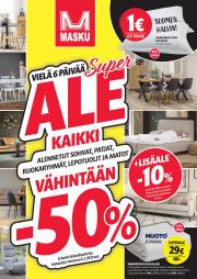 Koti ja Huonekalut tarjousta, Lahti | Ale -50% de MASKU | 1.2.2023 - 6.2.2023