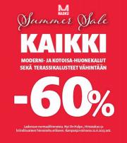 Koti ja Huonekalut tarjousta, Lappeenranta | Summer Sale de MASKU | 7.6.2023 - 22.6.2023