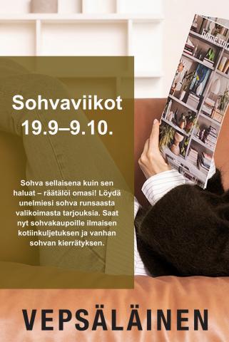 Vepsäläinen -luettelo, Oulu | Sohvaviikot 19.9–9.10. | 19.9.2022 - 9.10.2022
