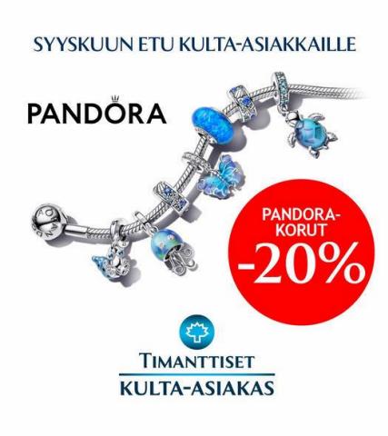 Timanttiset -luettelo, Espoo | Pandora Korut -20% | 2.9.2023 - 28.9.2023