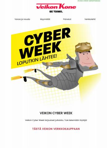 Veikon Kone -luettelo | Cyberweekend | 28.11.2022 - 4.12.2022