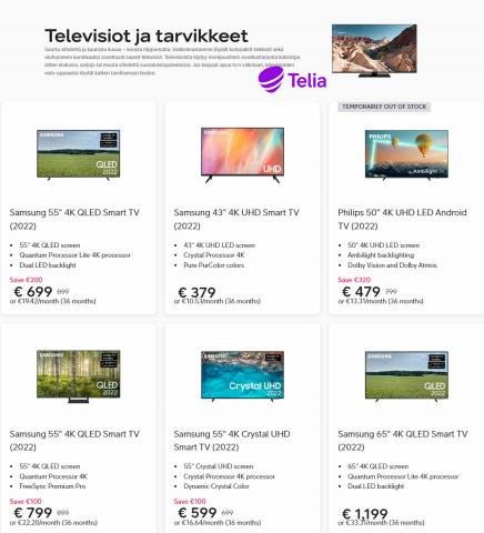 Telia -luettelo, Vantaa | Televisiot ja tarvikkeet | 24.2.2023 - 25.3.2023