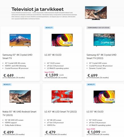 Telia -luettelo, Oulu | Televisiot ja tarvikkeet | 24.2.2023 - 25.3.2023