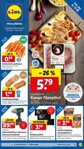 Supermarket tarjousta, Hämeenlinna | Lidl tarjoukset de Lidl | 3.10.2022 - 12.10.2022