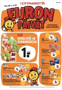 Supermarket tarjousta, Nurmijärvi | K-citymarket tarjoukset de K-Citymarket | 2.10.2023 - 5.10.2023