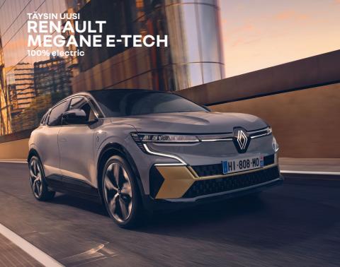 Renault -luettelo | UUSI RENAULT MEGANE E-TECH | 14.4.2022 - 31.12.2022