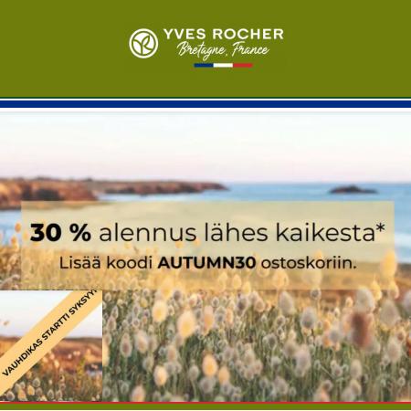 Yves Rocher -luettelo, Vantaa |  YVES ROCHER MENESTYSTUOTTEET  | 25.9.2023 - 27.9.2023