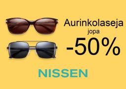 Nissen -luettelo, Helsinki | Aurinkolaseja jopa -50 % | 31.8.2022 - 30.10.2022