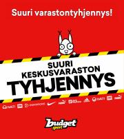Urheilu tarjousta, Järvenpää | Suuri varastontyhjennys! de Budget Sport | 6.9.2023 - 14.10.2023
