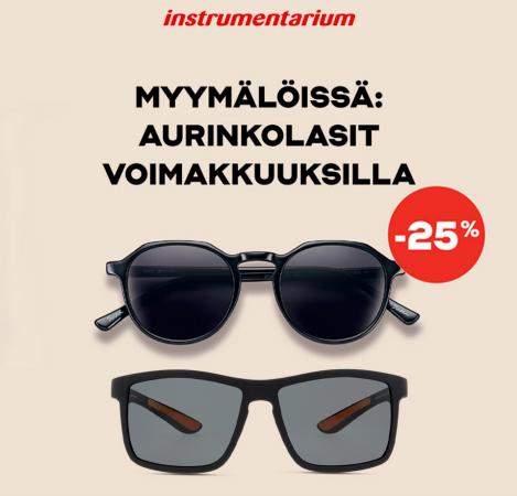 Instrumentarium -luettelo, Helsinki | Aurinkolasit vahvuuksilla -25% | 1.6.2022 - 30.6.2022