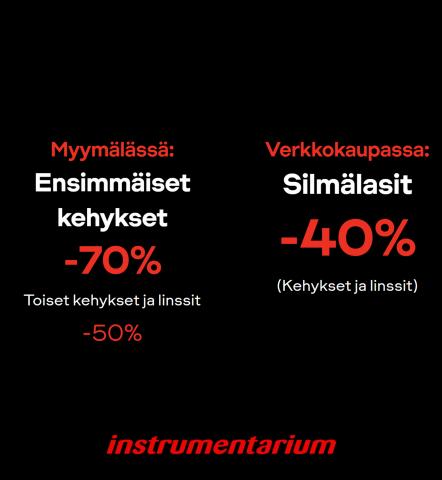 Terveys ja Optiikka tarjousta, Hämeenlinna | Kampanja Instrumentarium de Instrumentarium | 23.11.2022 - 30.11.2022
