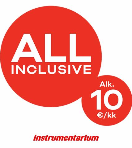 Instrumentarium -luettelo, Riihimäki | All Inclusive | 22.5.2023 - 8.7.2023