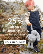 Polarn o. Pyret Matkus -luettelo, Kuopio | Oletko jo tutustunut mahtaviin kuorivaatteisiimme? | 20.3.2023 - 31.3.2023