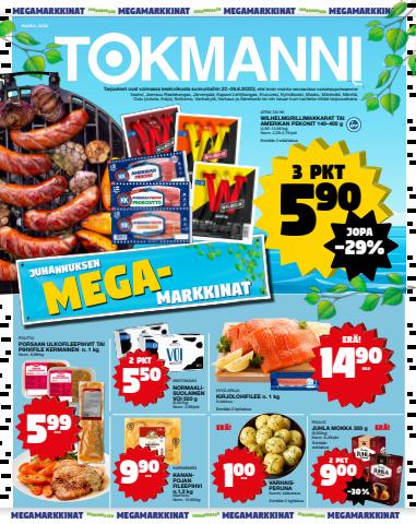 Tokmanni -luettelo, Tornio | Ruokasanomat | 23.6.2022 - 26.6.2022